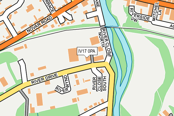 IV17 0PA map - OS OpenMap – Local (Ordnance Survey)