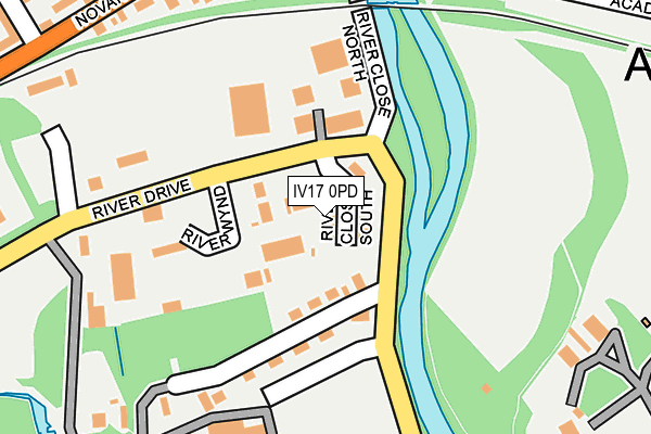 IV17 0PD map - OS OpenMap – Local (Ordnance Survey)