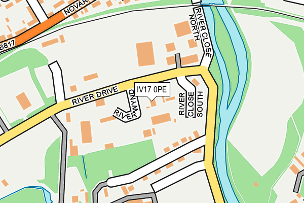IV17 0PE map - OS OpenMap – Local (Ordnance Survey)