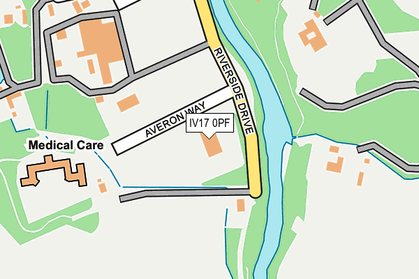 IV17 0PF map - OS OpenMap – Local (Ordnance Survey)