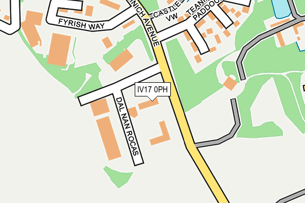 IV17 0PH map - OS OpenMap – Local (Ordnance Survey)