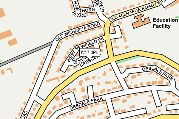 IV17 0PL map - OS OpenMap – Local (Ordnance Survey)