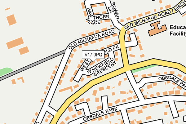 IV17 0PQ map - OS OpenMap – Local (Ordnance Survey)