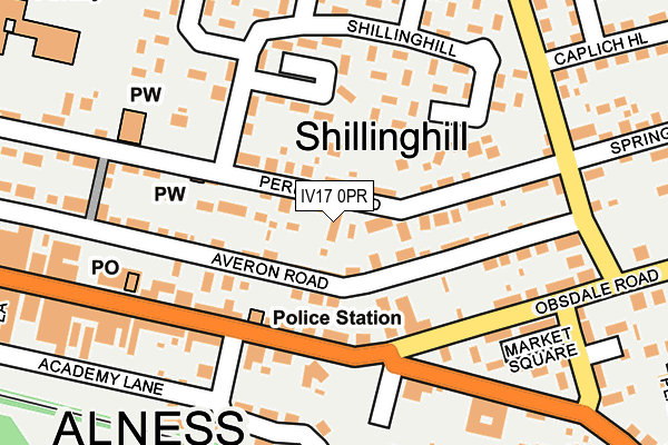 IV17 0PR map - OS OpenMap – Local (Ordnance Survey)