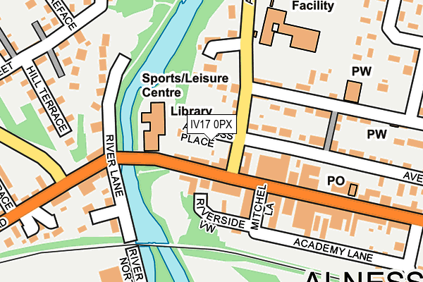 IV17 0PX map - OS OpenMap – Local (Ordnance Survey)