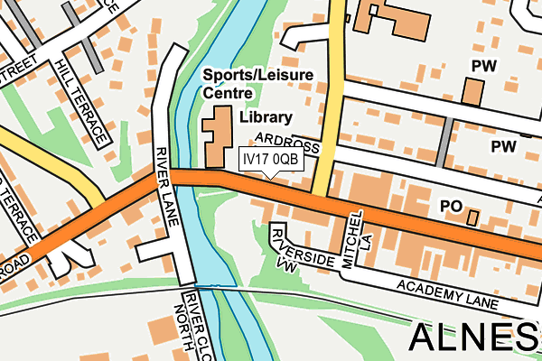 IV17 0QB map - OS OpenMap – Local (Ordnance Survey)