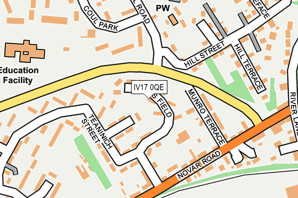 IV17 0QE map - OS OpenMap – Local (Ordnance Survey)