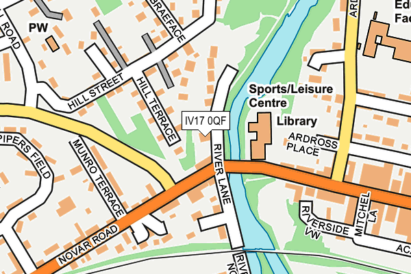 IV17 0QF map - OS OpenMap – Local (Ordnance Survey)