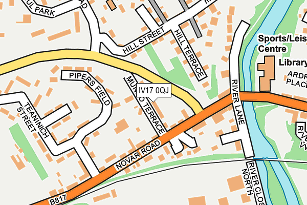 IV17 0QJ map - OS OpenMap – Local (Ordnance Survey)