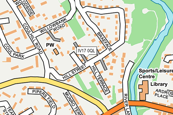 IV17 0QL map - OS OpenMap – Local (Ordnance Survey)