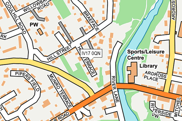 IV17 0QN map - OS OpenMap – Local (Ordnance Survey)