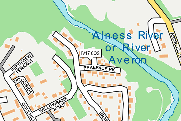 IV17 0QS map - OS OpenMap – Local (Ordnance Survey)