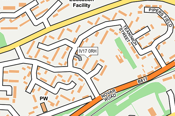 IV17 0RH map - OS OpenMap – Local (Ordnance Survey)