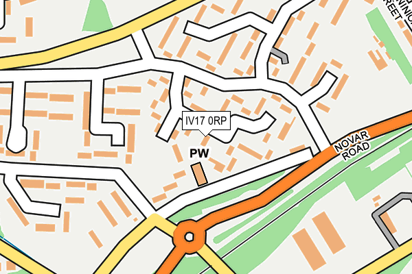 IV17 0RP map - OS OpenMap – Local (Ordnance Survey)