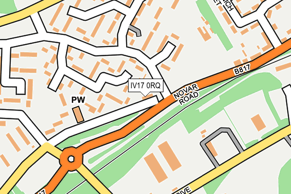 IV17 0RQ map - OS OpenMap – Local (Ordnance Survey)