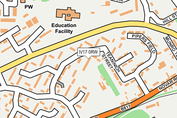 IV17 0RW map - OS OpenMap – Local (Ordnance Survey)