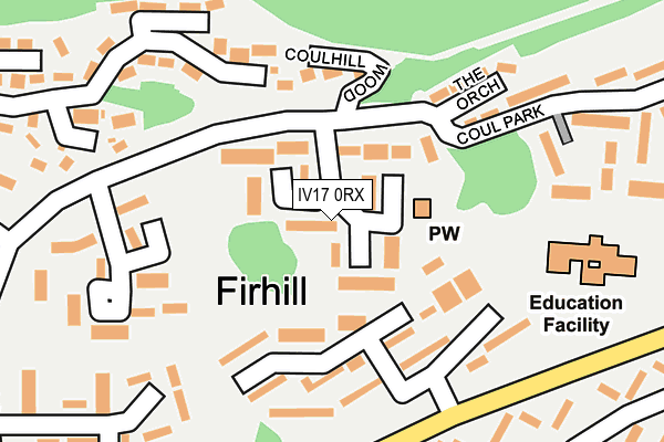 IV17 0RX map - OS OpenMap – Local (Ordnance Survey)