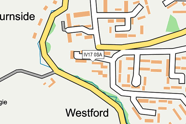 IV17 0SA map - OS OpenMap – Local (Ordnance Survey)