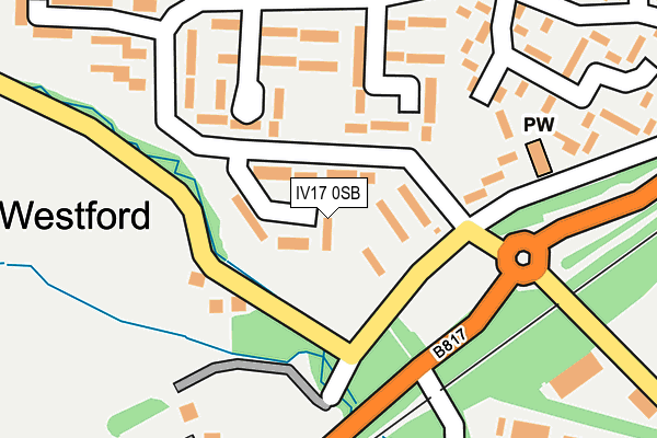 IV17 0SB map - OS OpenMap – Local (Ordnance Survey)