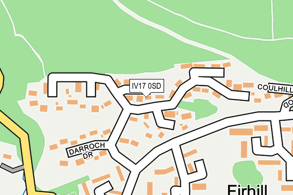 IV17 0SD map - OS OpenMap – Local (Ordnance Survey)