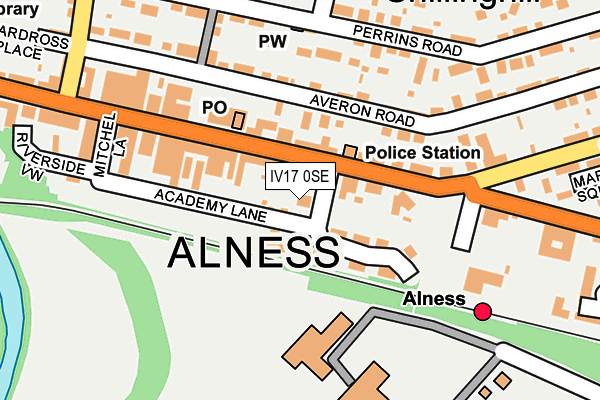 IV17 0SE map - OS OpenMap – Local (Ordnance Survey)