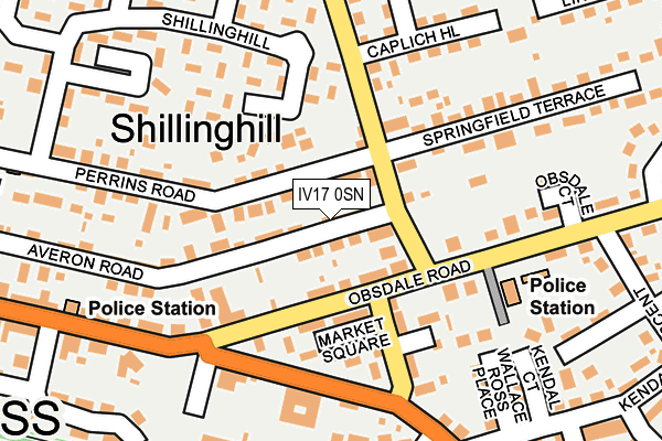 IV17 0SN map - OS OpenMap – Local (Ordnance Survey)