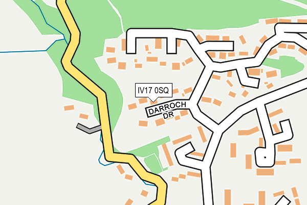 IV17 0SQ map - OS OpenMap – Local (Ordnance Survey)