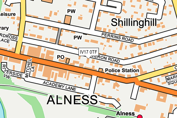 IV17 0TF map - OS OpenMap – Local (Ordnance Survey)