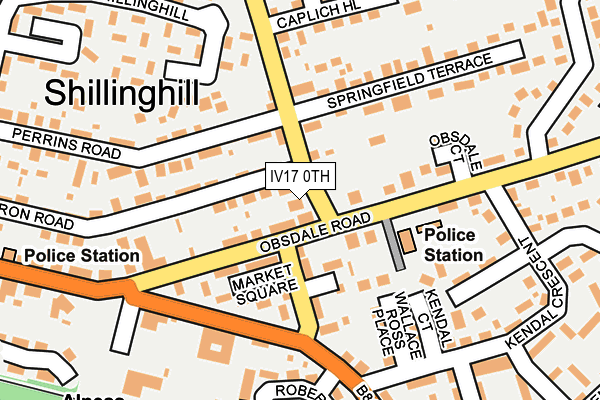 IV17 0TH map - OS OpenMap – Local (Ordnance Survey)