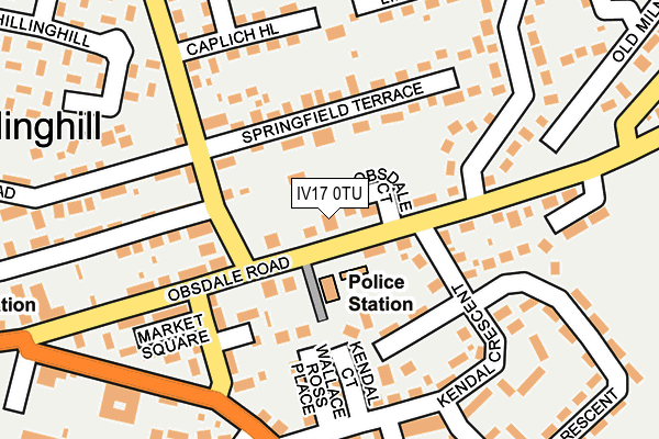 IV17 0TU map - OS OpenMap – Local (Ordnance Survey)