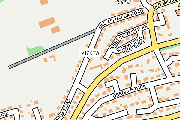 IV17 0TW map - OS OpenMap – Local (Ordnance Survey)