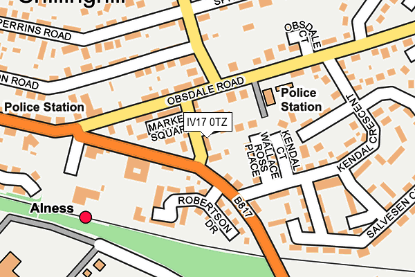 IV17 0TZ map - OS OpenMap – Local (Ordnance Survey)