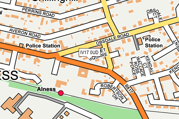 IV17 0UD map - OS OpenMap – Local (Ordnance Survey)