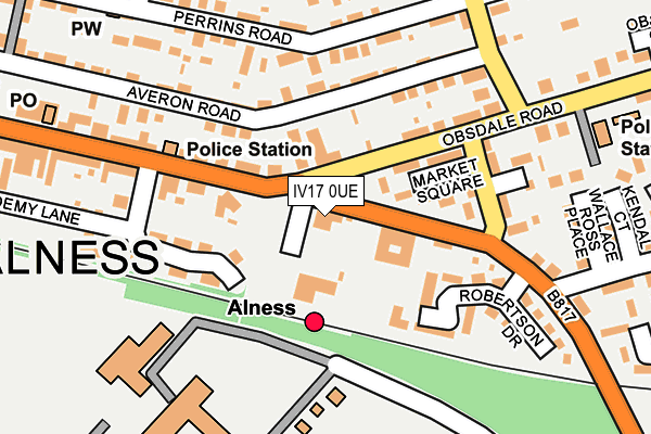 IV17 0UE map - OS OpenMap – Local (Ordnance Survey)