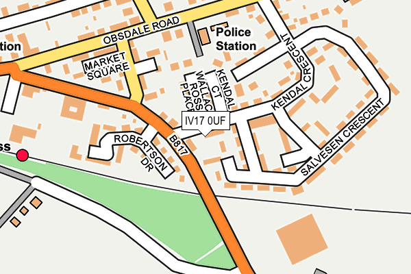 IV17 0UF map - OS OpenMap – Local (Ordnance Survey)