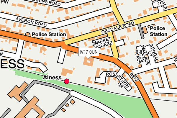 IV17 0UN map - OS OpenMap – Local (Ordnance Survey)