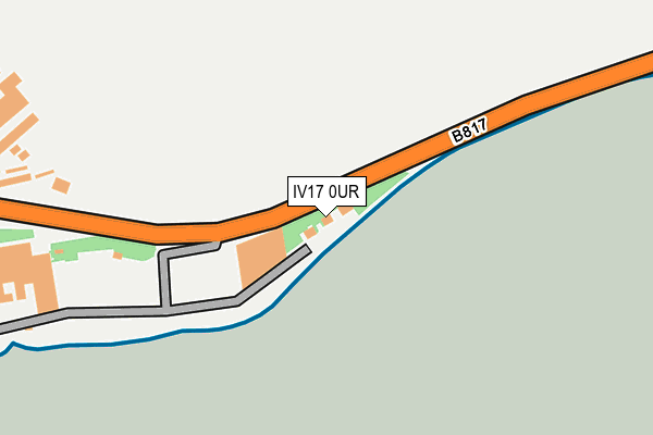 IV17 0UR map - OS OpenMap – Local (Ordnance Survey)