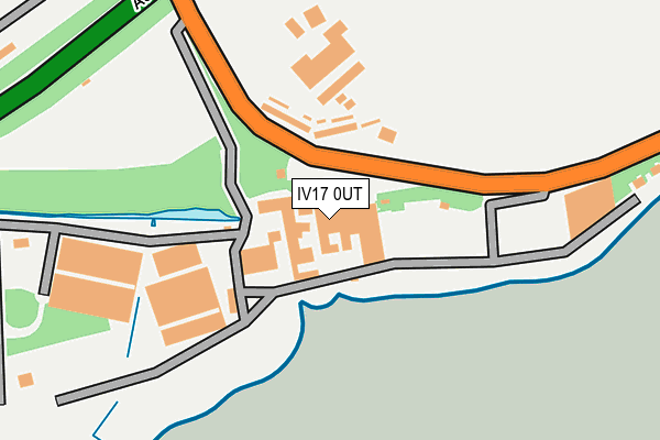 IV17 0UT map - OS OpenMap – Local (Ordnance Survey)