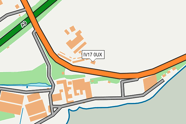 IV17 0UX map - OS OpenMap – Local (Ordnance Survey)