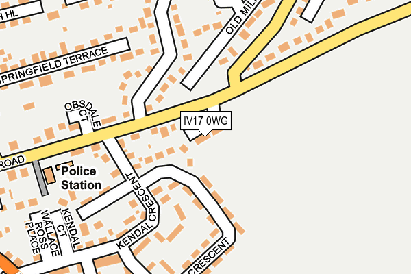 IV17 0WG map - OS OpenMap – Local (Ordnance Survey)