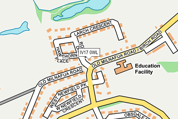 IV17 0WL map - OS OpenMap – Local (Ordnance Survey)