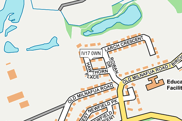 IV17 0WN map - OS OpenMap – Local (Ordnance Survey)