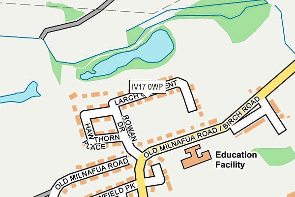 IV17 0WP map - OS OpenMap – Local (Ordnance Survey)