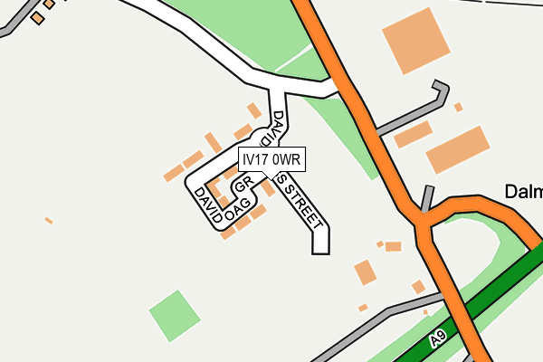 IV17 0WR map - OS OpenMap – Local (Ordnance Survey)