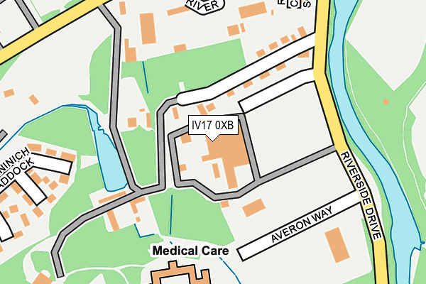 IV17 0XB map - OS OpenMap – Local (Ordnance Survey)