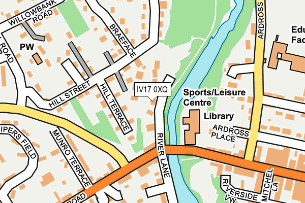 IV17 0XQ map - OS OpenMap – Local (Ordnance Survey)