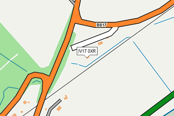 IV17 0XR map - OS OpenMap – Local (Ordnance Survey)