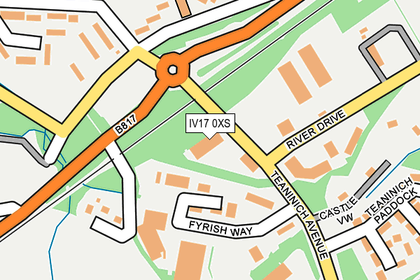 IV17 0XS map - OS OpenMap – Local (Ordnance Survey)