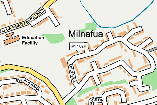 IV17 0YP map - OS OpenMap – Local (Ordnance Survey)