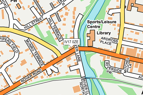 IV17 0ZE map - OS OpenMap – Local (Ordnance Survey)